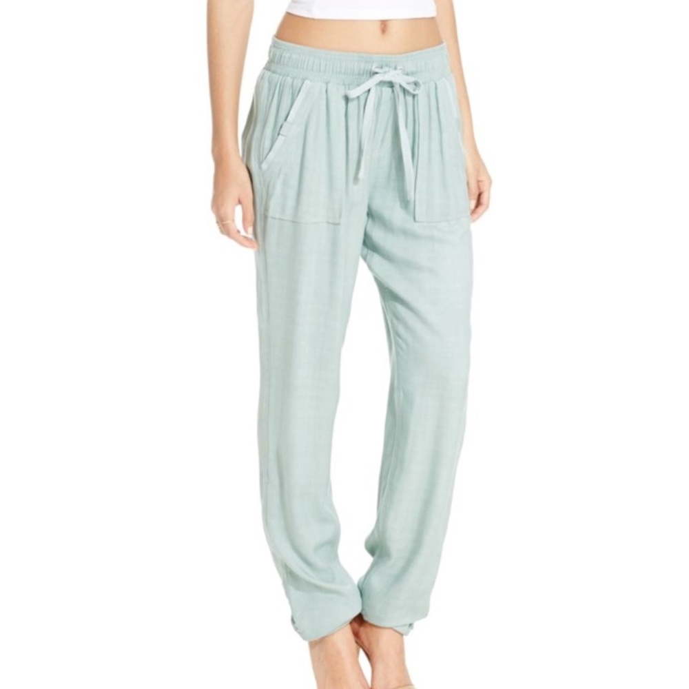 Rewash Brand Beach Pant Ruched Joggers Gray Size L